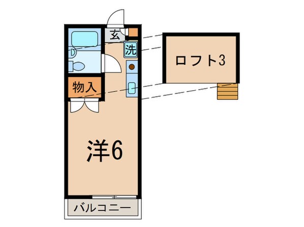 ハイツベルグ中延の物件間取画像